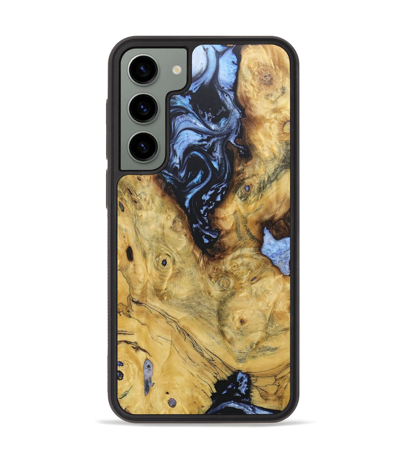 Galaxy S23 Plus Wood+Resin Phone Case - Bianca (Blue, 688523)