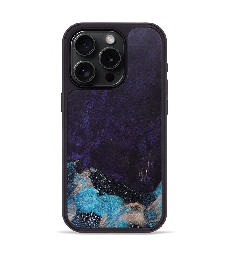 iPhone 15 Pro Wood+Resin Phone Case - Vonda (Cosmos, 688545)