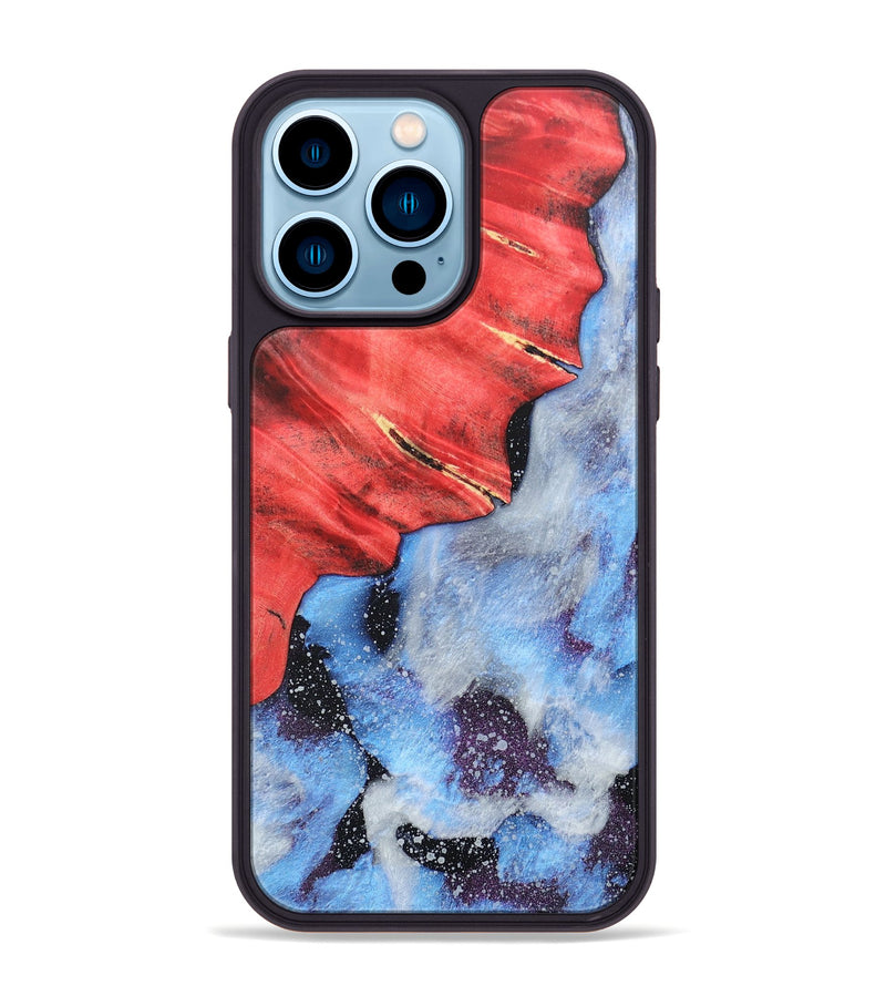 iPhone 14 Pro Max Wood+Resin Phone Case - Stuart (Cosmos, 688550)