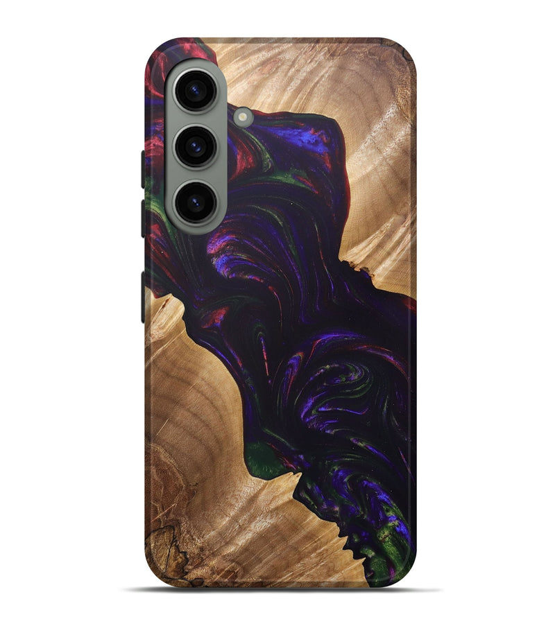 Galaxy S24 Plus Wood+Resin Live Edge Phone Case - Steve (Purple, 688558)