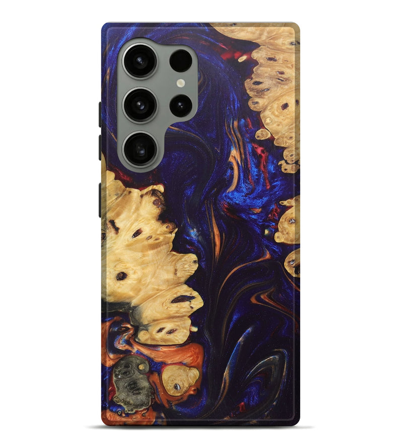 Galaxy S24 Ultra Wood+Resin Live Edge Phone Case - Sage (Blue, 688568)