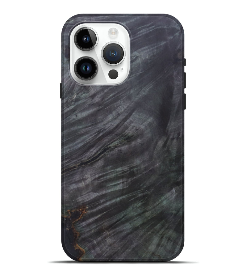 iPhone 15 Pro Max Wood+Resin Live Edge Phone Case - Inez (Wood Burl, 688578)