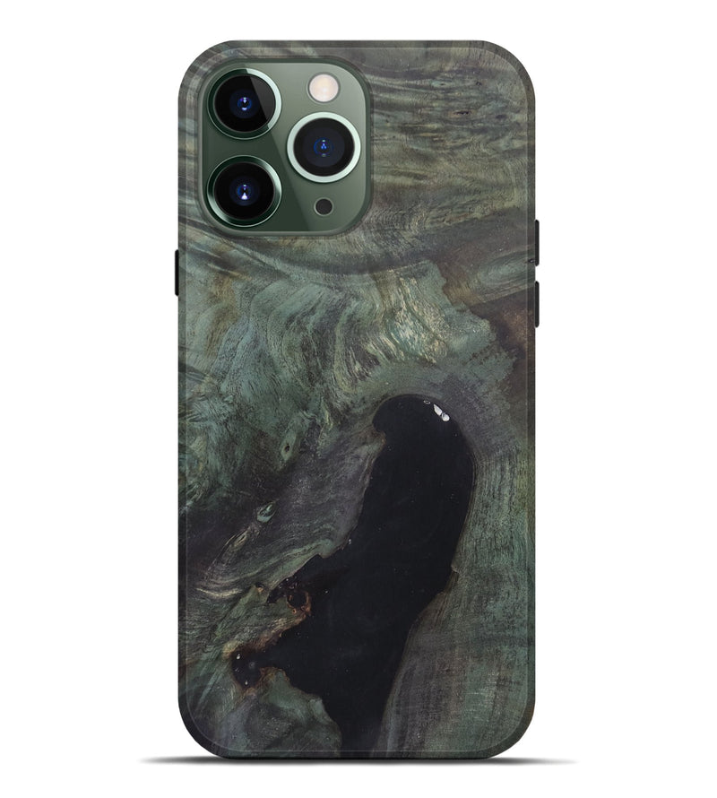 iPhone 13 Pro Max Wood+Resin Live Edge Phone Case - Audrina (Wood Burl, 688579)