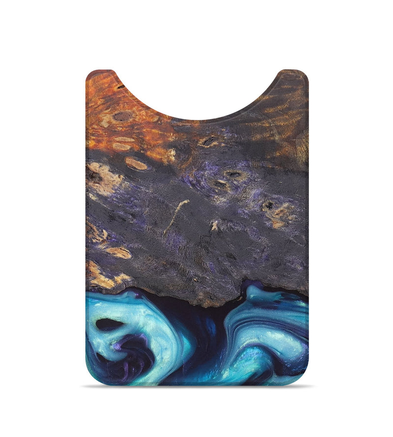 Live Edge Wood+Resin Wallet - Nicolas (Blue, 688590)