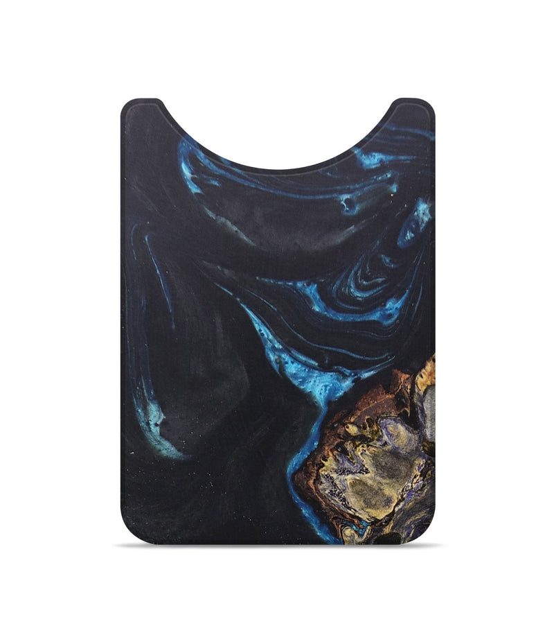 Live Edge Wood+Resin Wallet - Zuri (Blue, 688594)