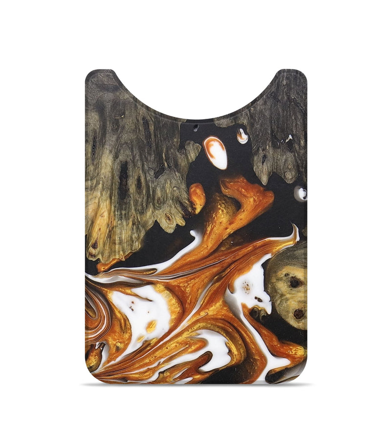 Live Edge Wood+Resin Wallet - Kyrie (Black & White, 688598)