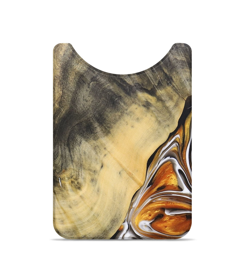 Live Edge Wood+Resin Wallet - Willow (Black & White, 688599)