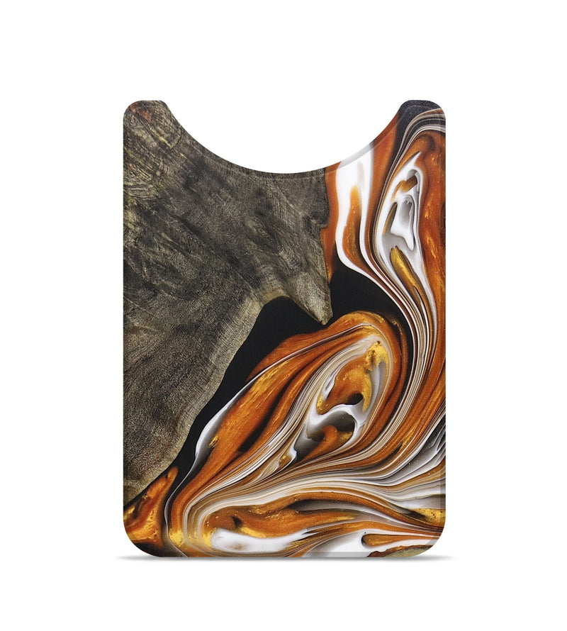 Live Edge Wood+Resin Wallet - Elise (Black & White, 688600)