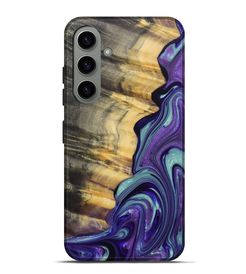Galaxy S24 Plus Wood+Resin Live Edge Phone Case - Lucille (Purple, 688604)