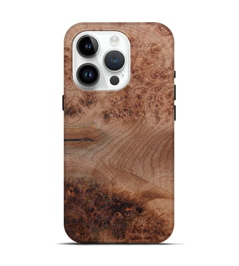 iPhone 15 Pro Wood+Resin Live Edge Phone Case - Cara (Wood Burl, 688652)