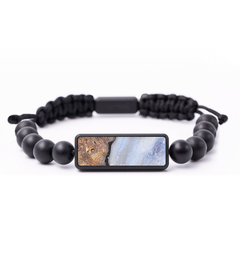 Onyx Bead Wood+Resin Bracelet - Stacie (Cosmos, 688771)