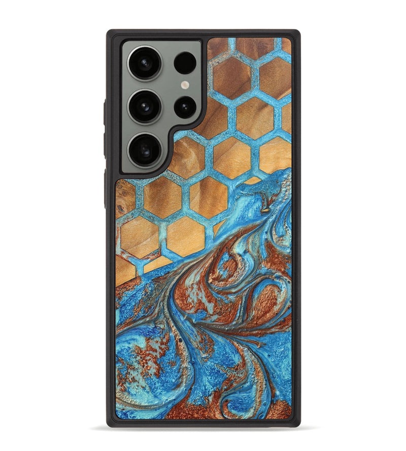 Galaxy S23 Ultra Wood+Resin Phone Case - Raiden (Pattern, 688900)