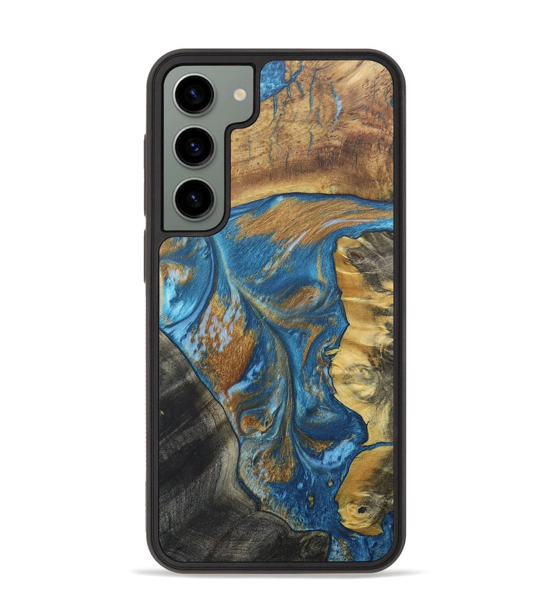Galaxy S23 Plus Wood+Resin Phone Case - Aspen (Watercolor, 688985)