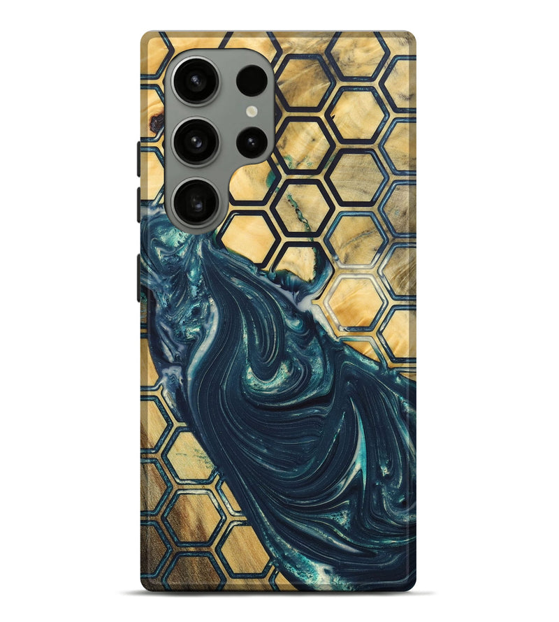 Galaxy S23 Ultra Wood+Resin Live Edge Phone Case - Sonia (Pattern, 689019)