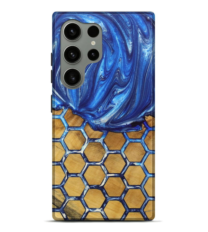 Galaxy S24 Ultra Wood+Resin Live Edge Phone Case - Marian (Pattern, 689020)