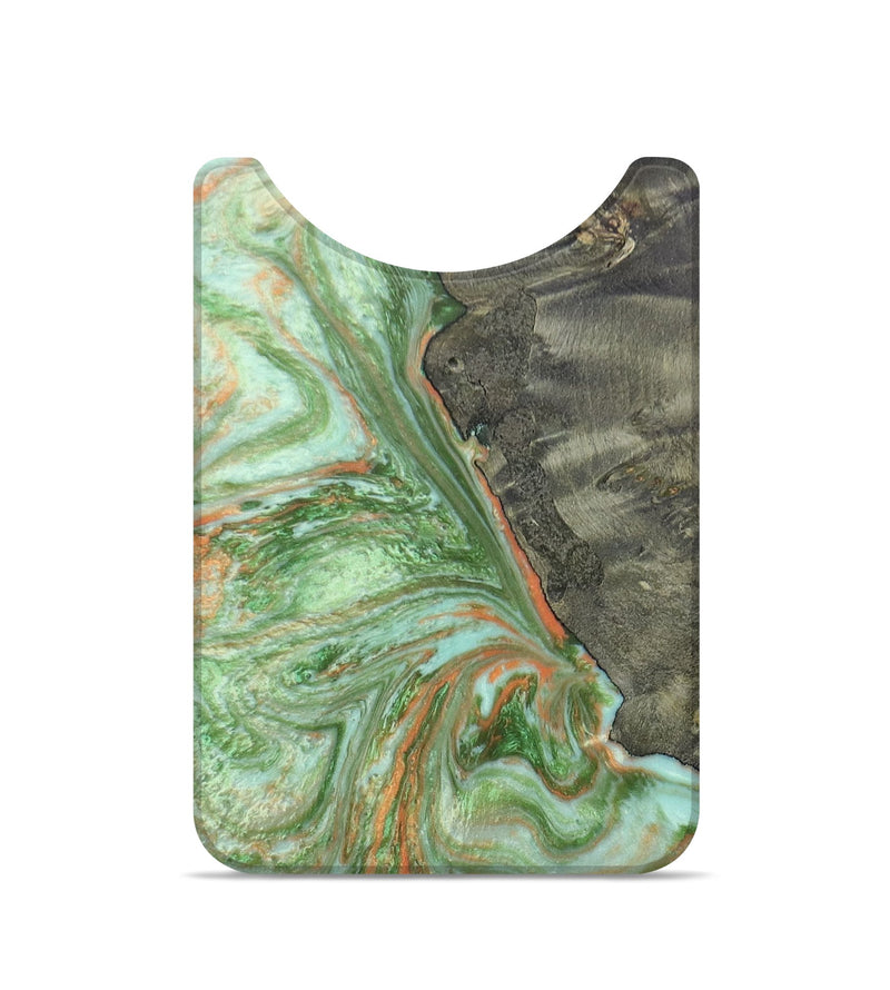Live Edge Wood+Resin Wallet - Fernanda (Green, 689035)