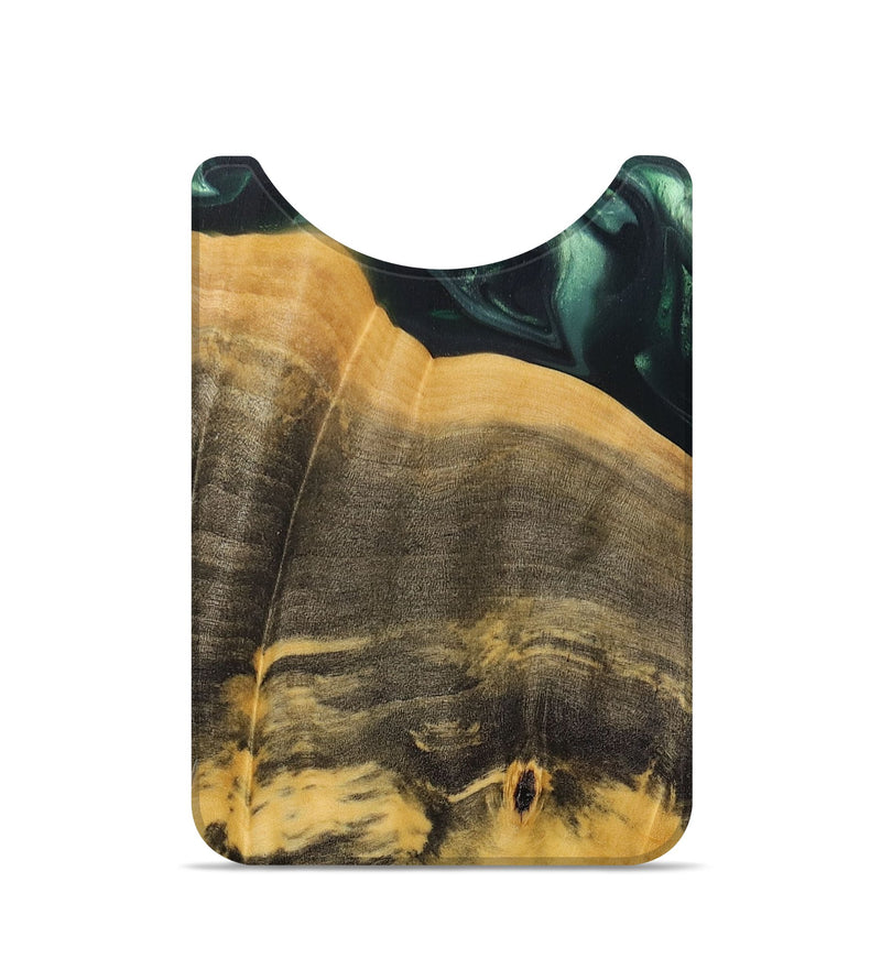 Live Edge Wood+Resin Wallet - Malik (Green, 689036)