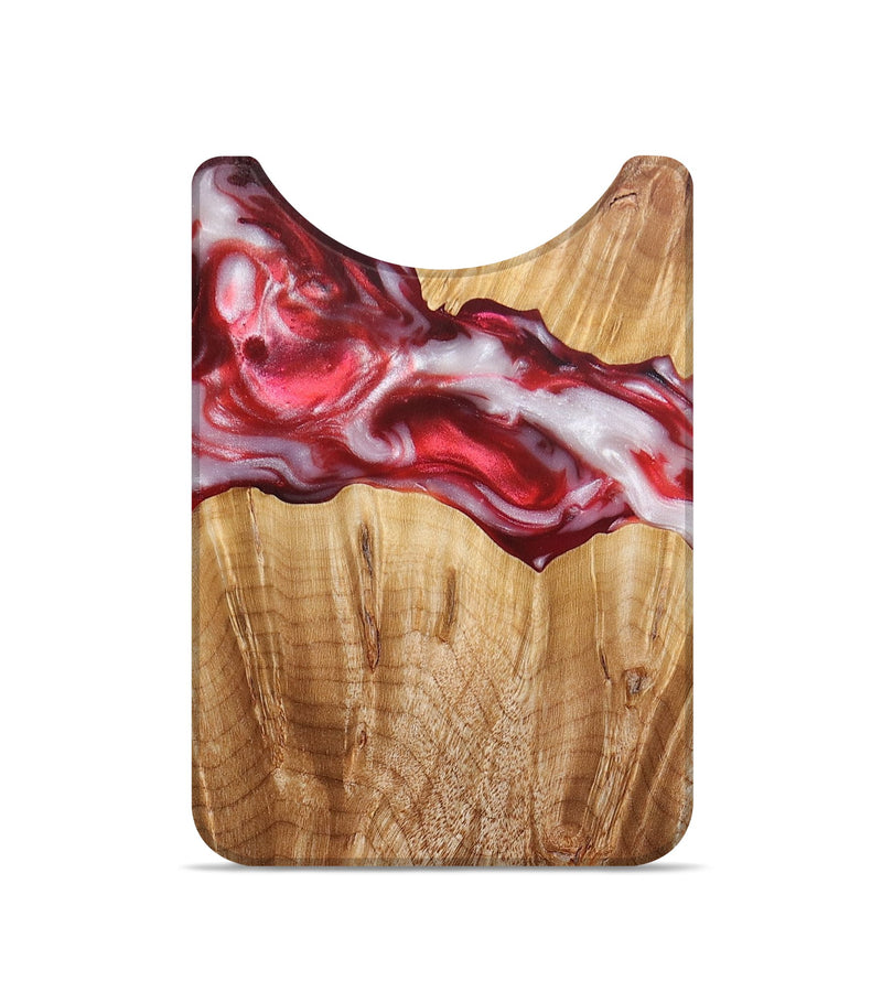 Live Edge Wood+Resin Wallet - Jax (Red, 689038)