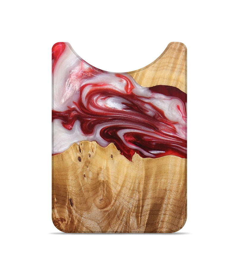 Live Edge Wood+Resin Wallet - Rex (Red, 689039)