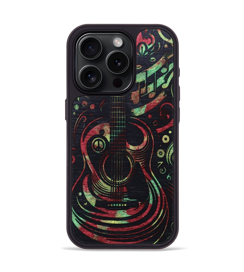 iPhone 15 Pro Wood+Resin Phone Case - Eliza (Reggae, 689213)