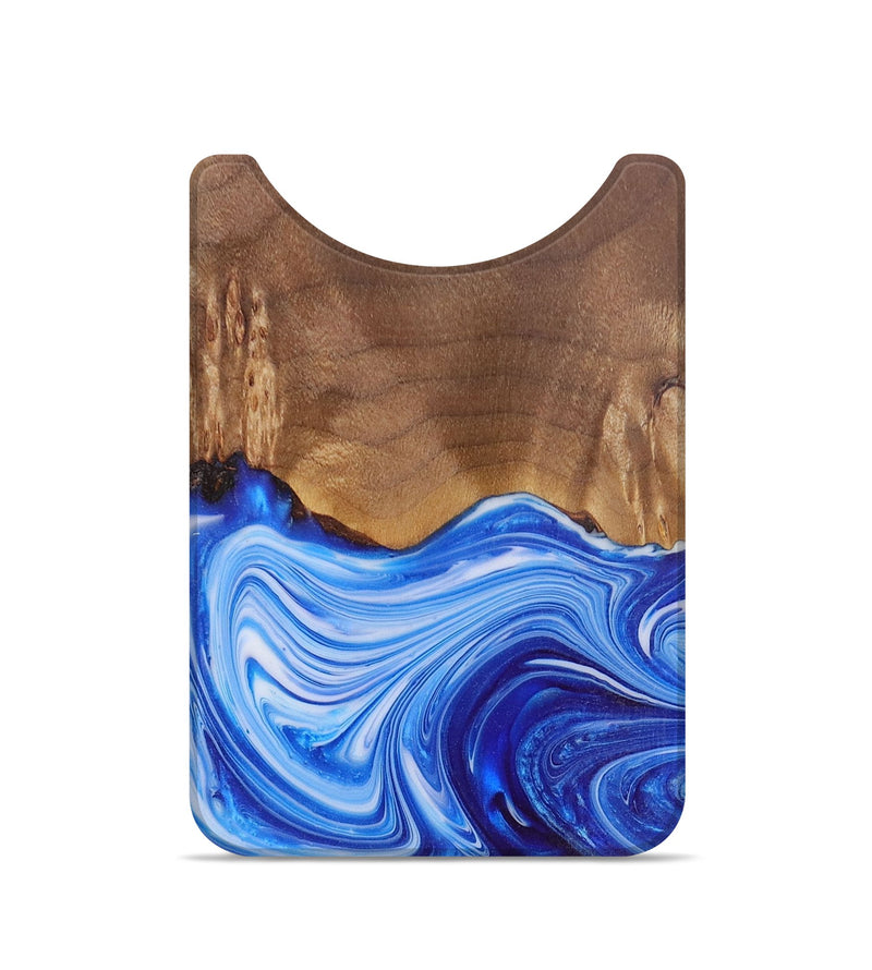 Live Edge Wood+Resin Wallet - Homer (Blue, 689224)