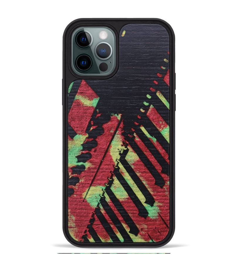 iPhone 12 Pro Max Wood+Resin Phone Case - Andrea (Reggae, 689371)