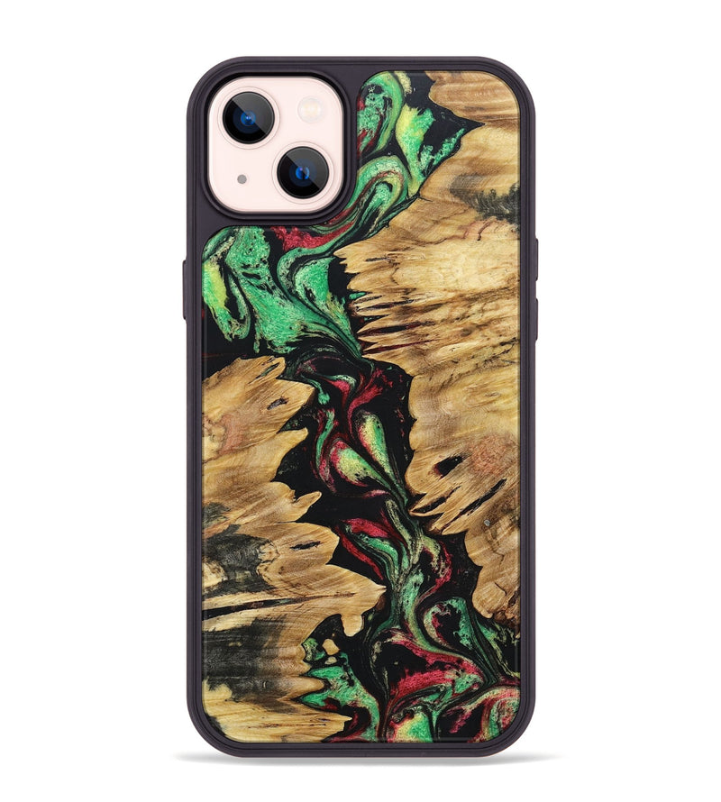 iPhone 14 Plus Wood+Resin Phone Case - Gary (Reggae, 689408)