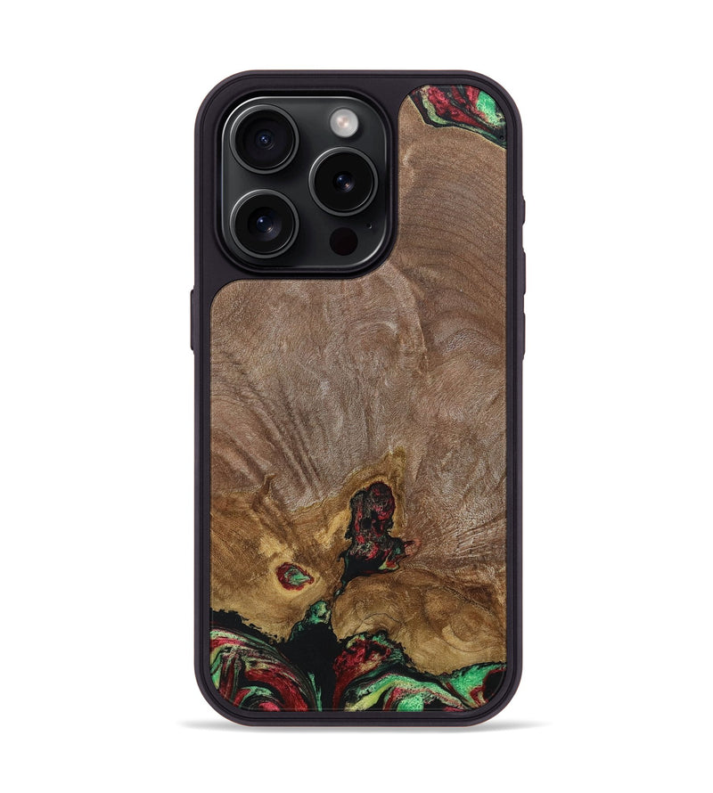 iPhone 15 Pro Wood+Resin Phone Case - Esteban (Reggae, 689437)