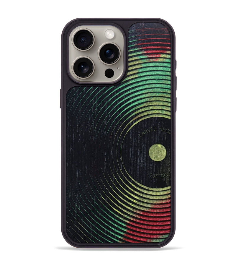 iPhone 15 Pro Max Wood+Resin Phone Case - Shelley (Reggae, 689471)