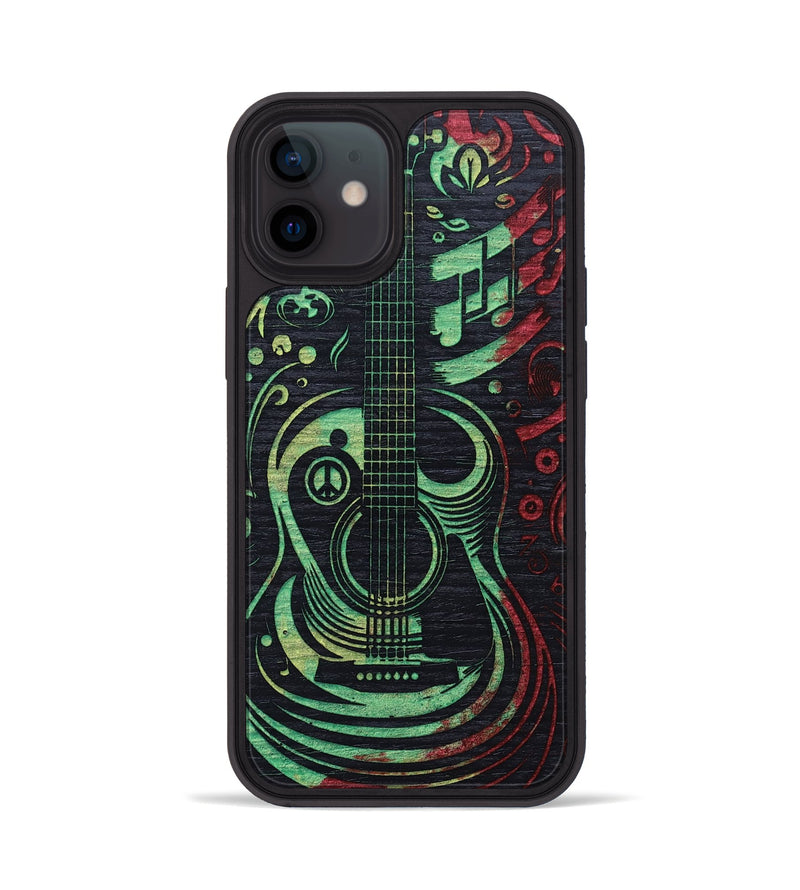iPhone 12 Wood+Resin Phone Case - Emmanuel (Reggae, 689477)