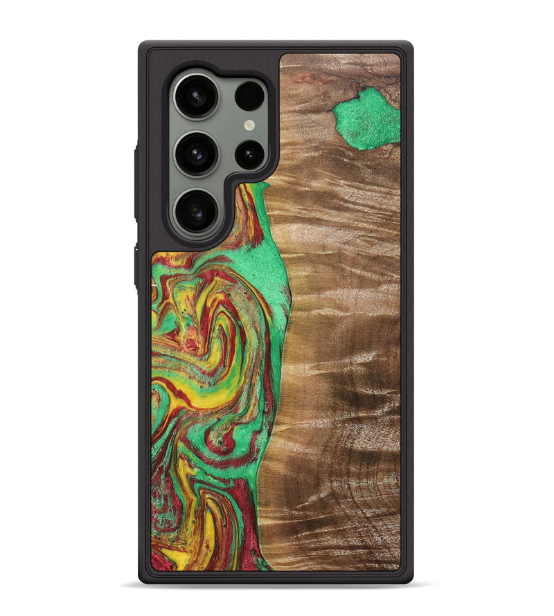 Galaxy S24 Ultra Wood+Resin Phone Case - Irving (Reggae, 689478)
