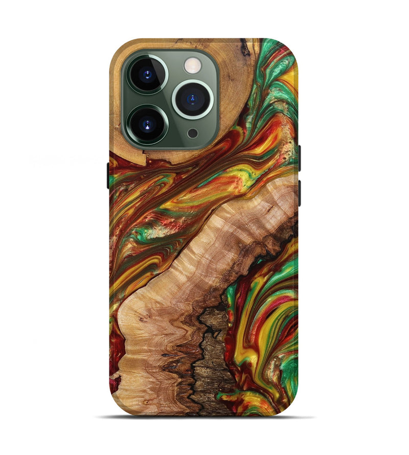 iPhone 13 Pro Wood+Resin Live Edge Phone Case - Angelica (Reggae, 689498)