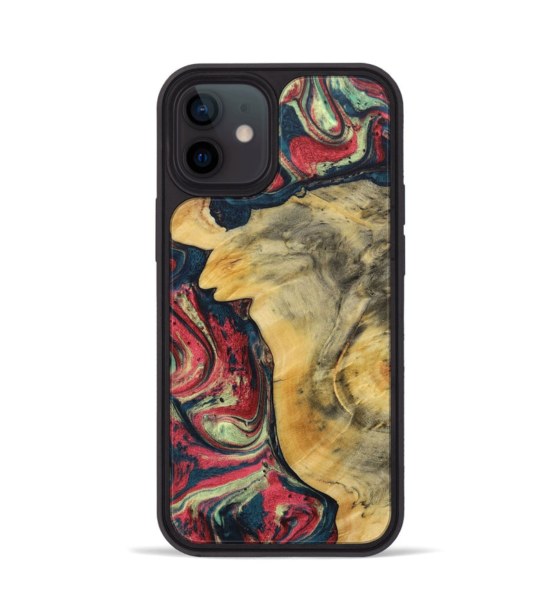 iPhone 12 Wood+Resin Phone Case - Lukas (Reggae, 689518)