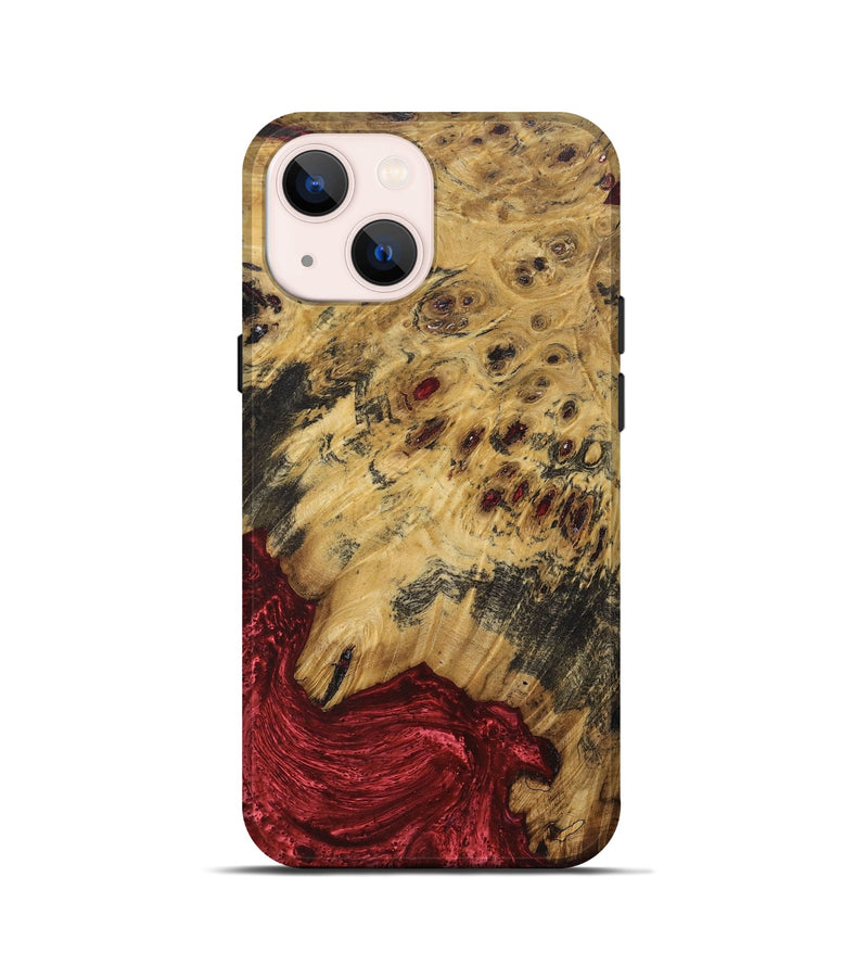 iPhone 13 mini Wood+Resin Live Edge Phone Case - Kendall (Wood Burl, 689563)