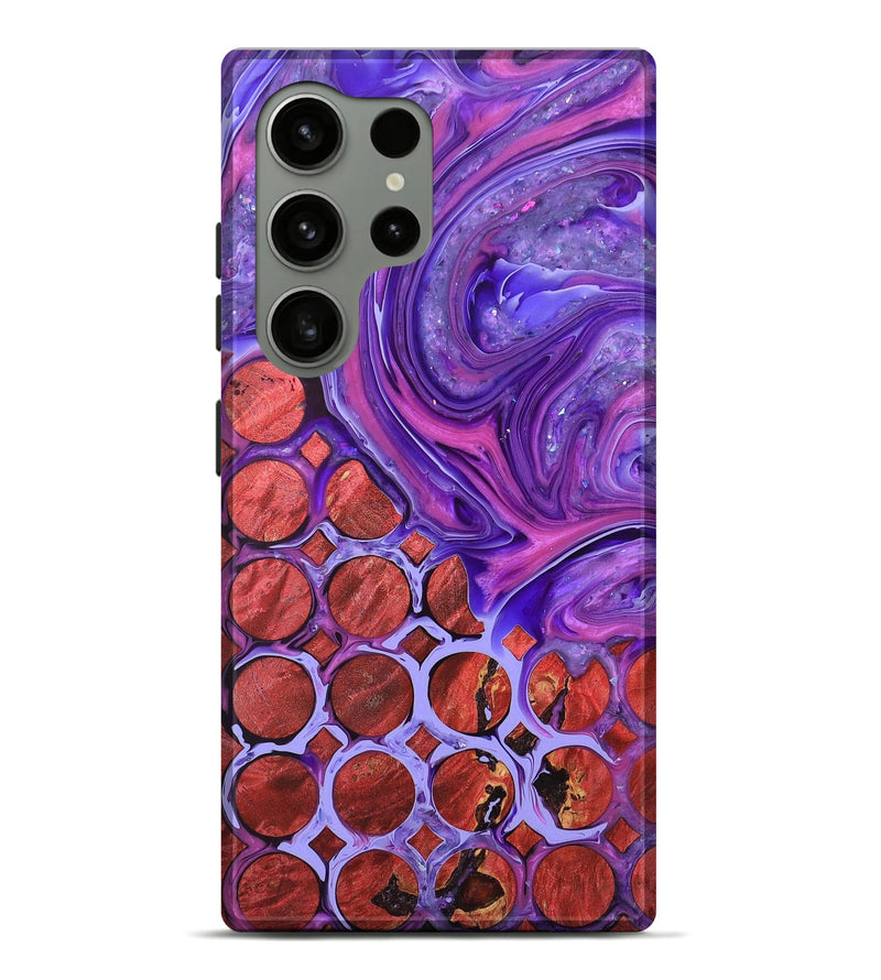 Galaxy S24 Ultra Wood+Resin Live Edge Phone Case - Gemma (Pattern, 689569)