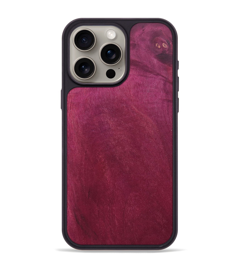 iPhone 15 Pro Max Wood+Resin Phone Case - Shaun (Wood Burl, 689661)