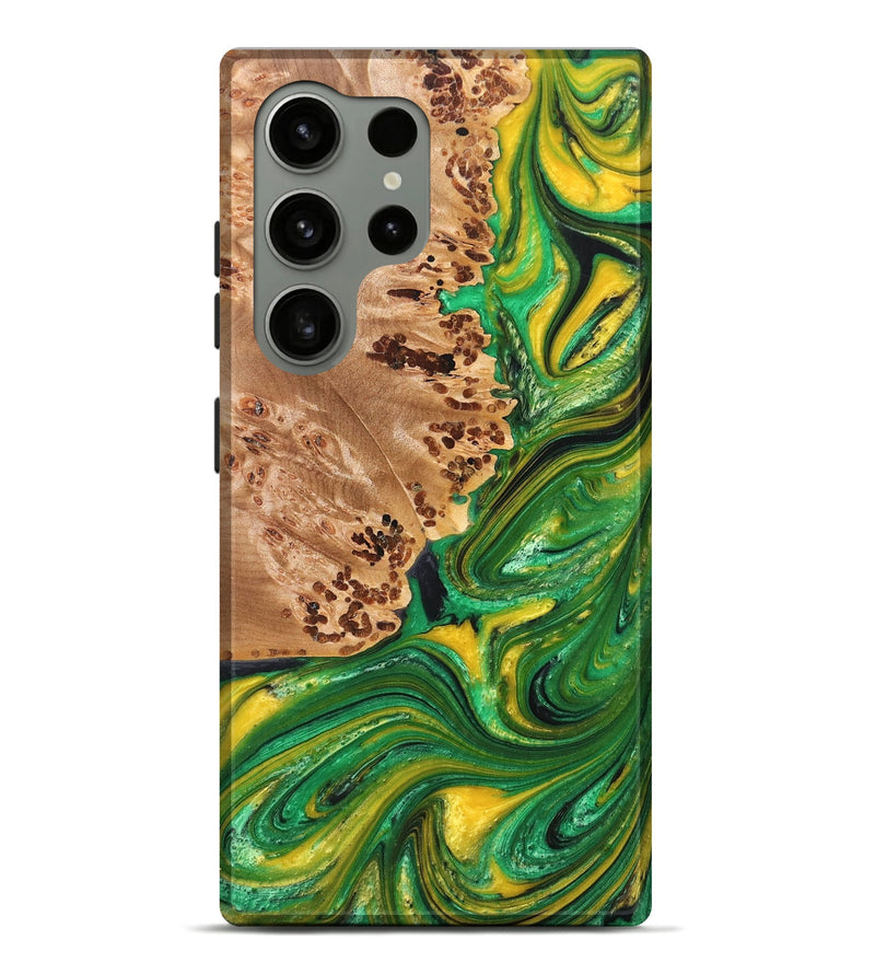 Galaxy S24 Ultra Wood+Resin Live Edge Phone Case - Jasmine (Reggae, 689774)