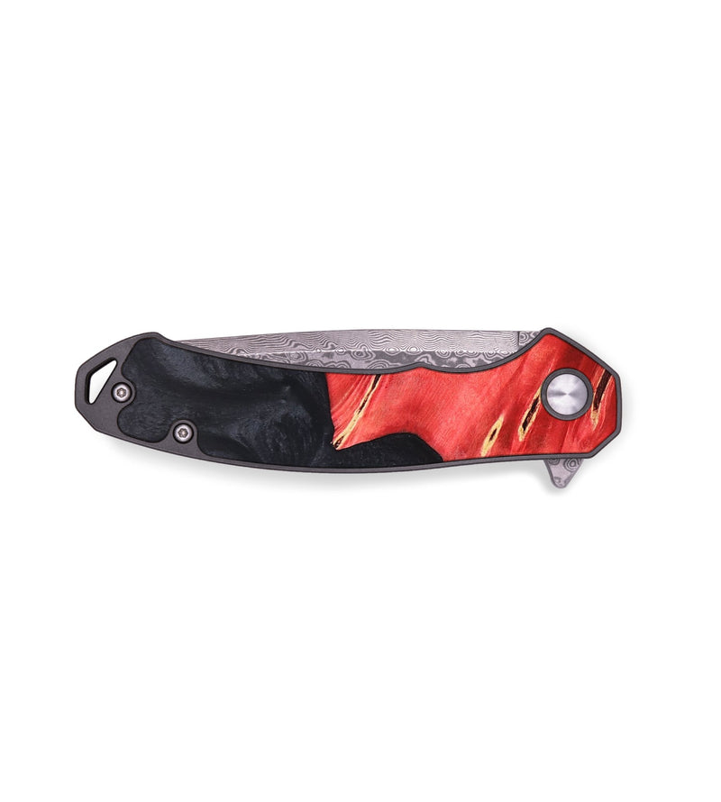 EDC Wood+Resin Pocket Knife - Raquel (Pure Black, 689916)