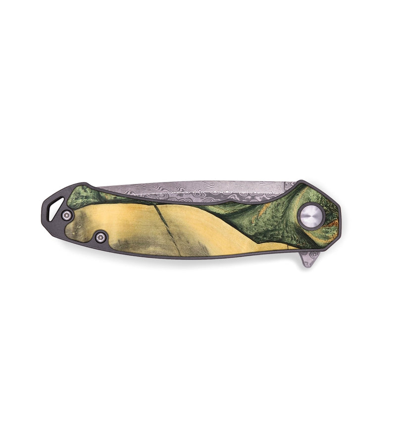 EDC Wood+Resin Pocket Knife - Spencer (Green, 689927)