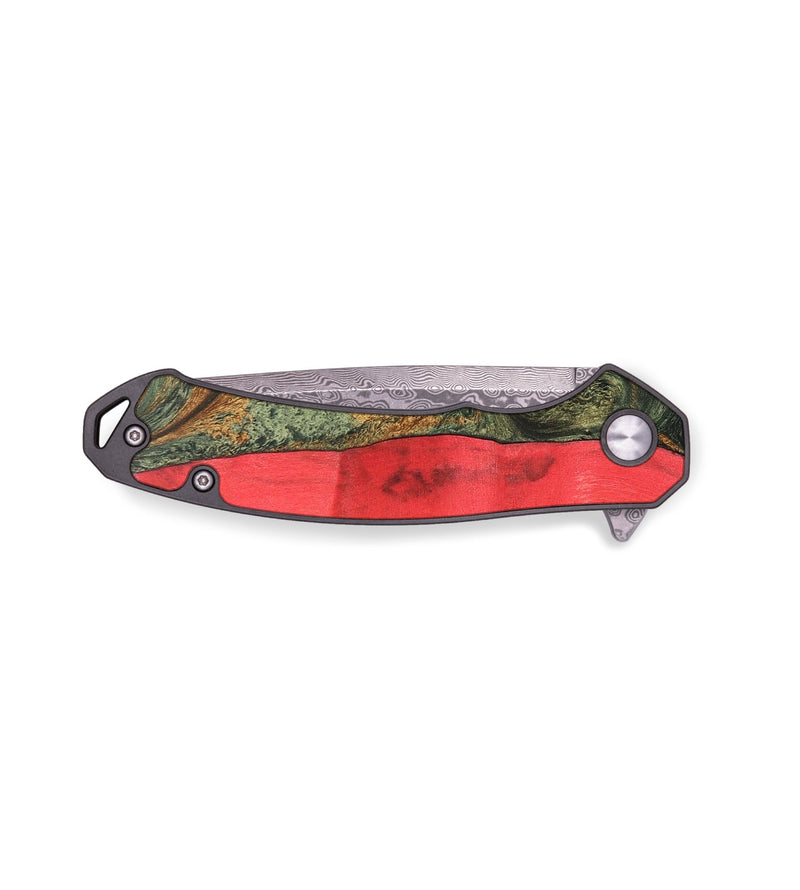 EDC Wood+Resin Pocket Knife - Frank (Green, 689935)