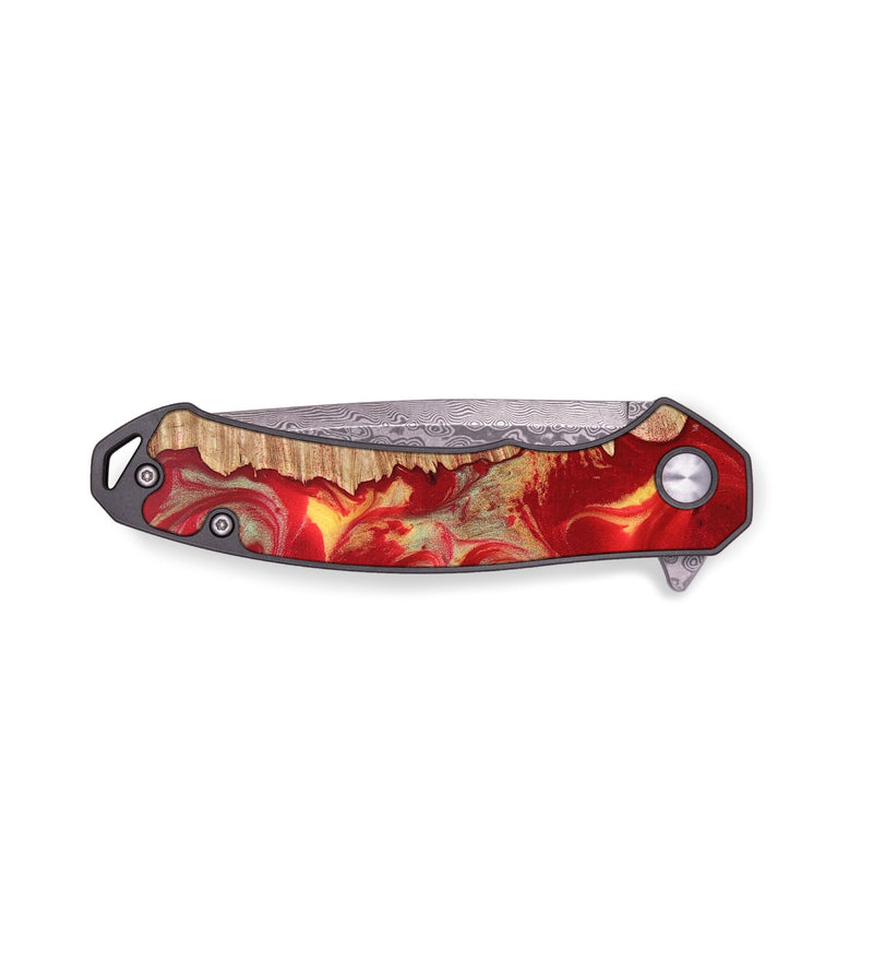 EDC Wood+Resin Pocket Knife - Melinda (Reggae, 689942)