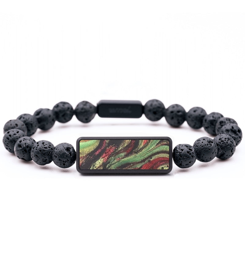Lava Bead ResinArt Bracelet - Kaylani (Reggae, 690058)