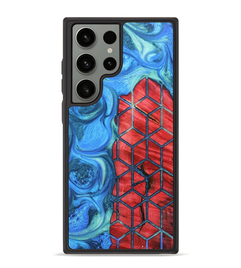 Galaxy S23 Ultra Wood+Resin Phone Case - Farrah (Pattern, 690086)