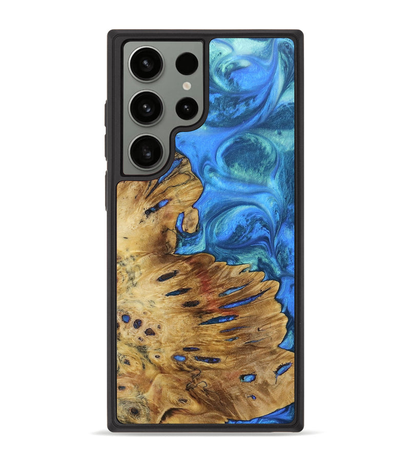 Galaxy S23 Ultra Wood+Resin Phone Case - Catalina (Blue, 690144)