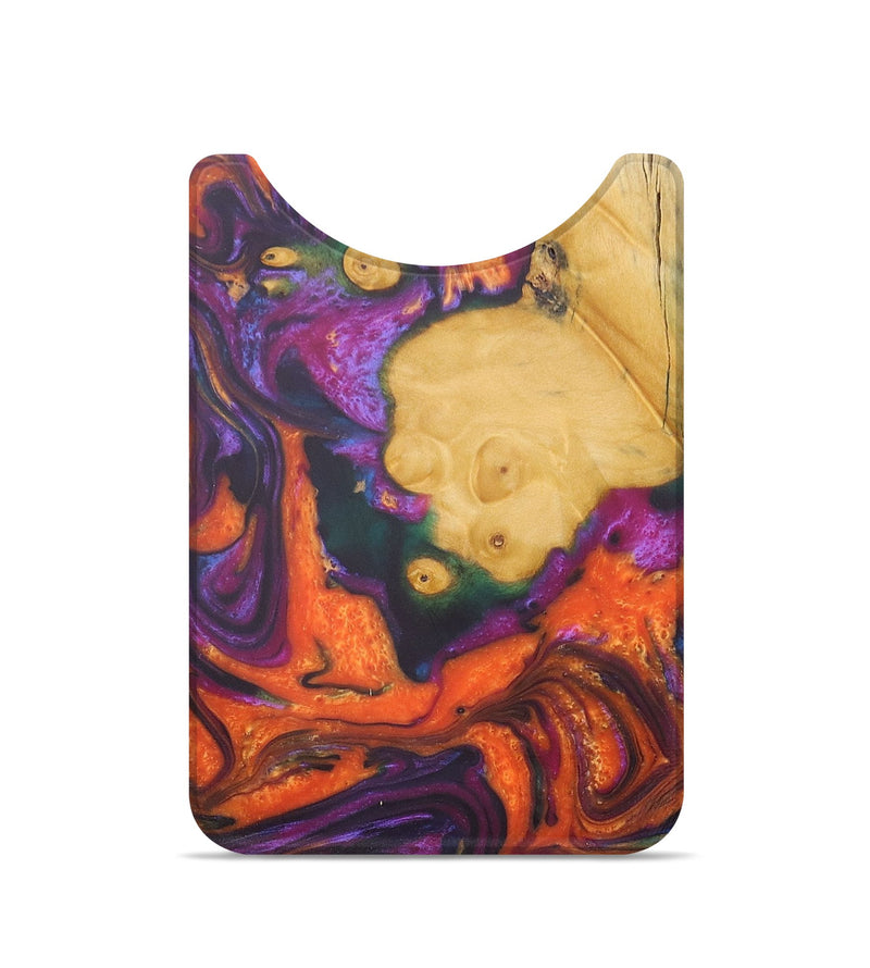 Live Edge Wood+Resin Wallet - Courtney (Purple, 690220)