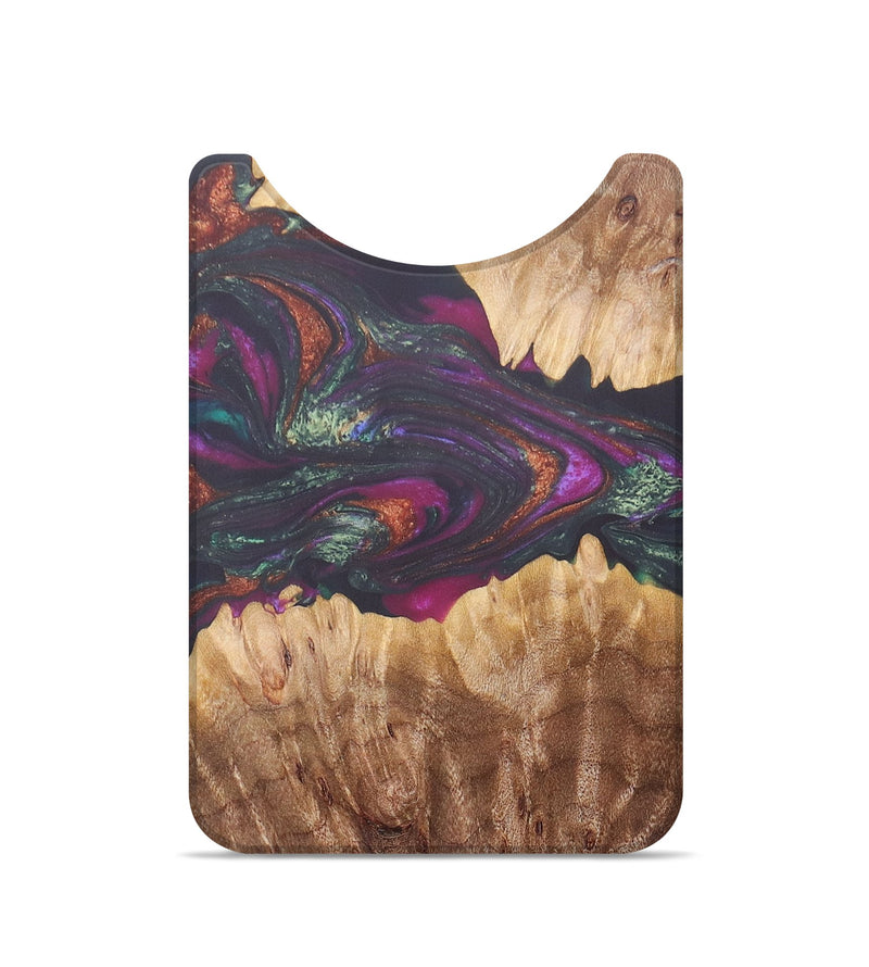 Live Edge Wood+Resin Wallet - Lesly (Green, 690225)