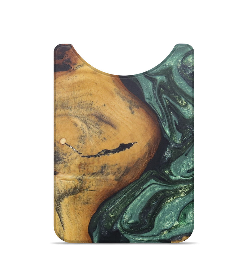 Live Edge Wood+Resin Wallet - Kingston (Green, 690226)