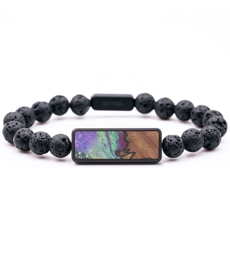 Lava Bead Wood+Resin Bracelet - Marsha (Cosmos, 690271)