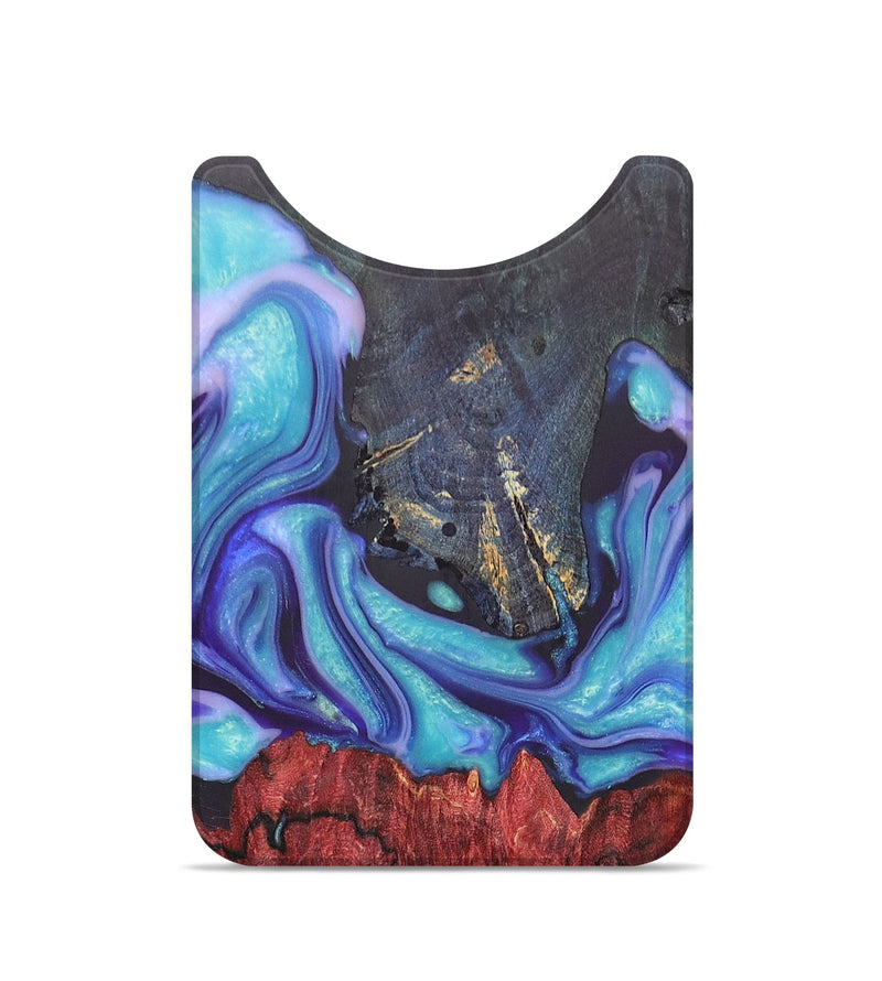 Live Edge Wood+Resin Wallet - Tara (Purple, 690287)