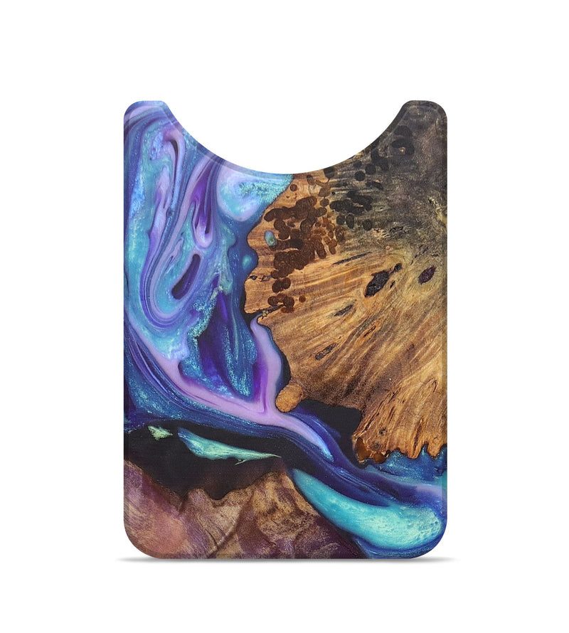 Live Edge Wood+Resin Wallet - Kaylee (Purple, 690289)